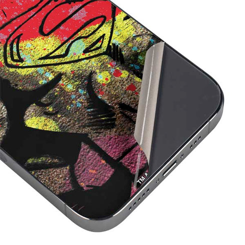 DC Comics Superman Color Splatter iPhone 16e Skin